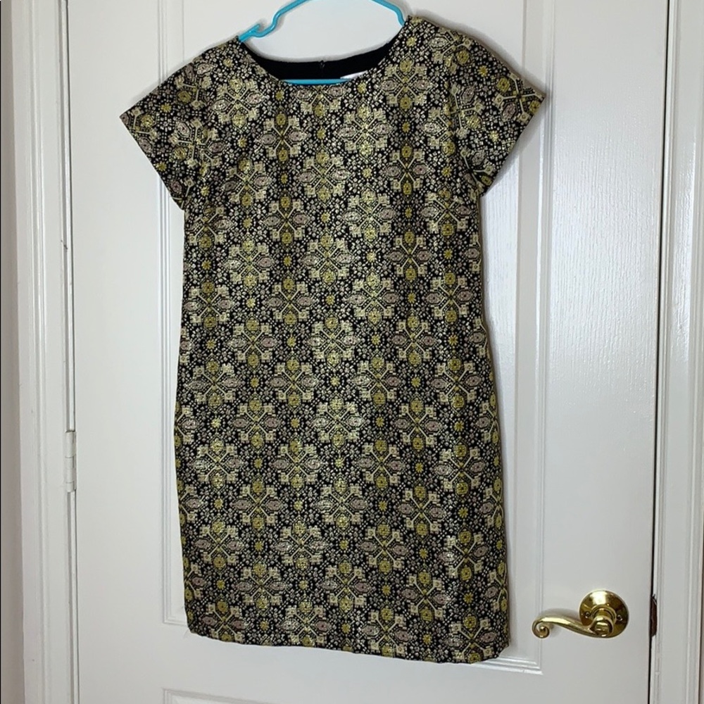 Metallic cocktail dress